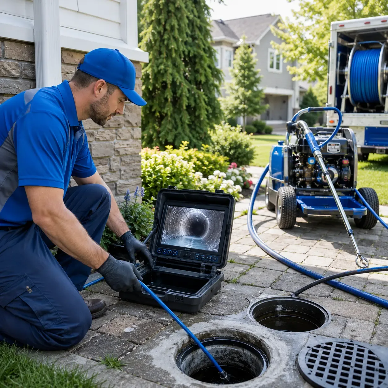Outdoor drain cleaning professionals serving Brownsville, TX